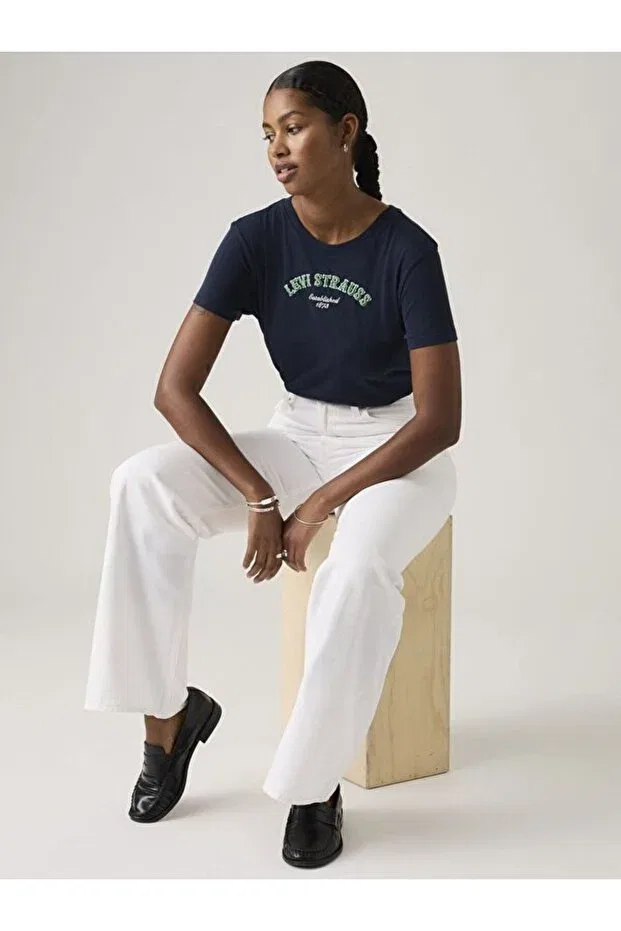 Женская футболка с принтом Graphic Favorite T-Shirt Levi'S, Blue — фото 4