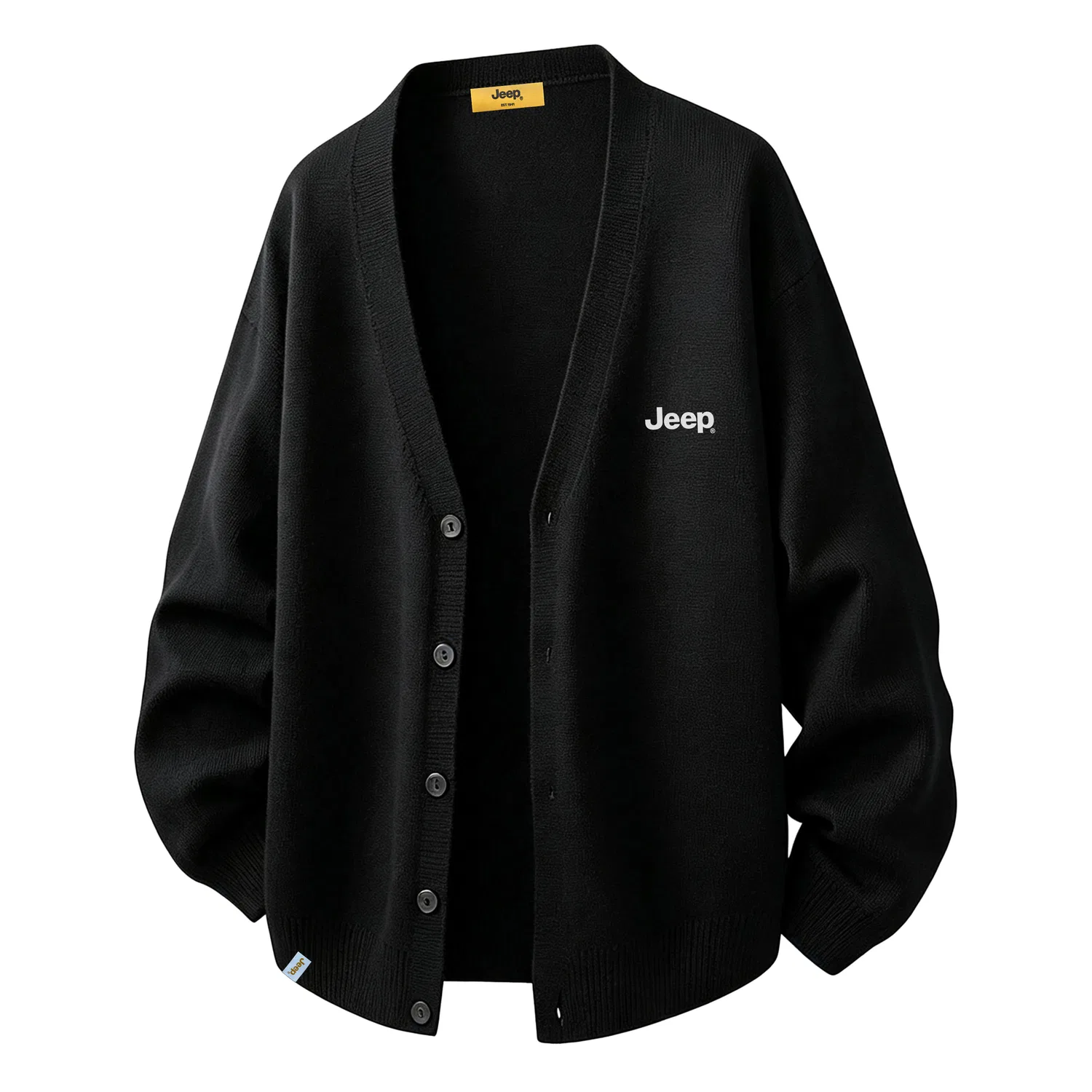 Детский свитер с V-образным вырезом Jeep, Pure Black