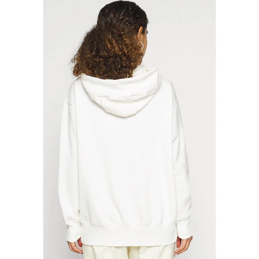 Женский худи оверсайз с капюшоном на молнии Nike Sportswear Phoenix Fleece, Кремовый — фото 2