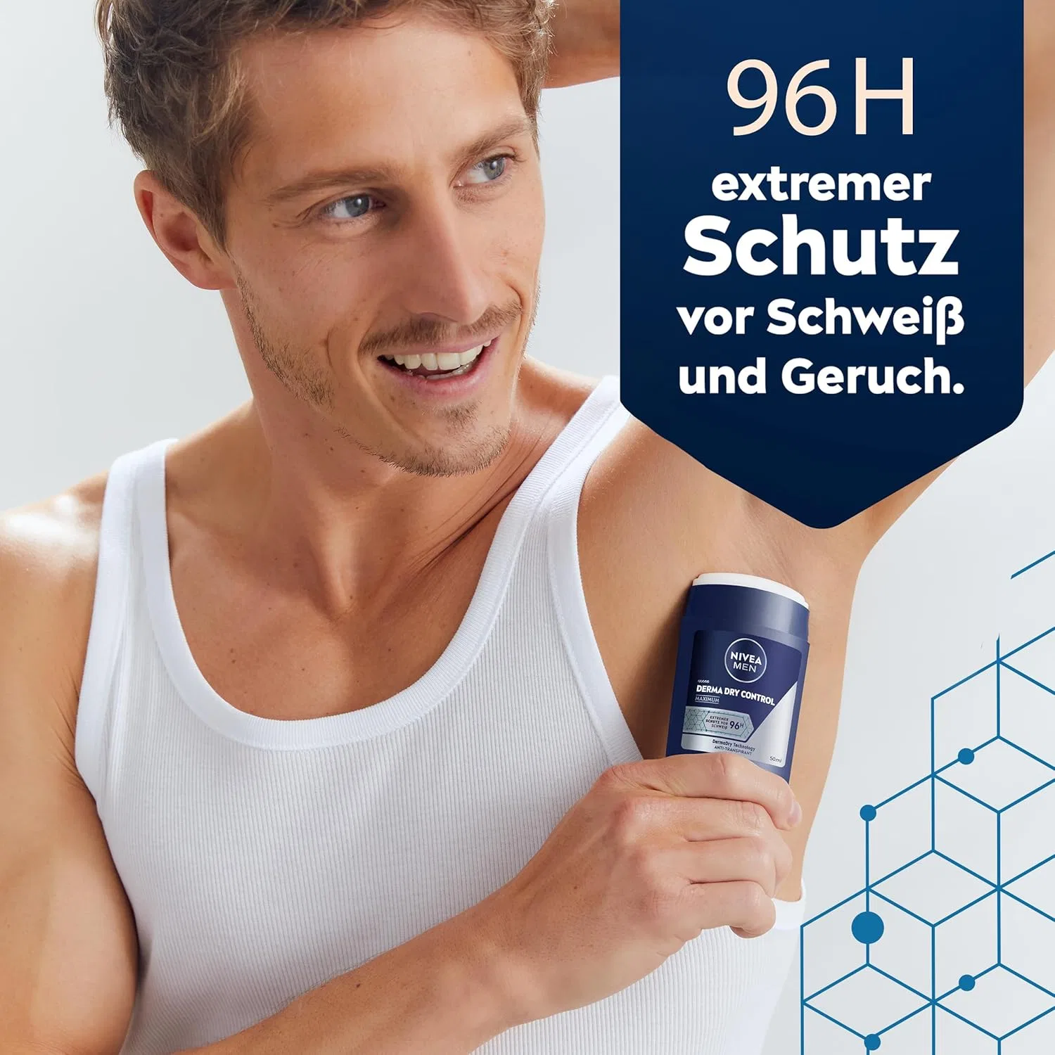 Антиперспирант-стик Nivea Men Derma Dry Control, 50 мл Beiersdorf — фото 3