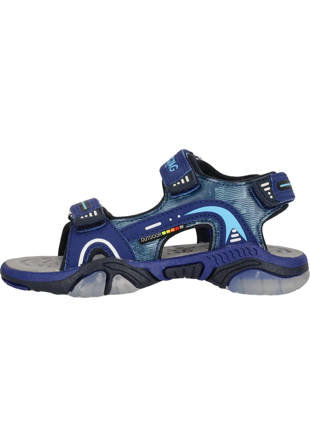 Детские сандалии с подсветкой Glauce Zigzag, Blau Navyblau