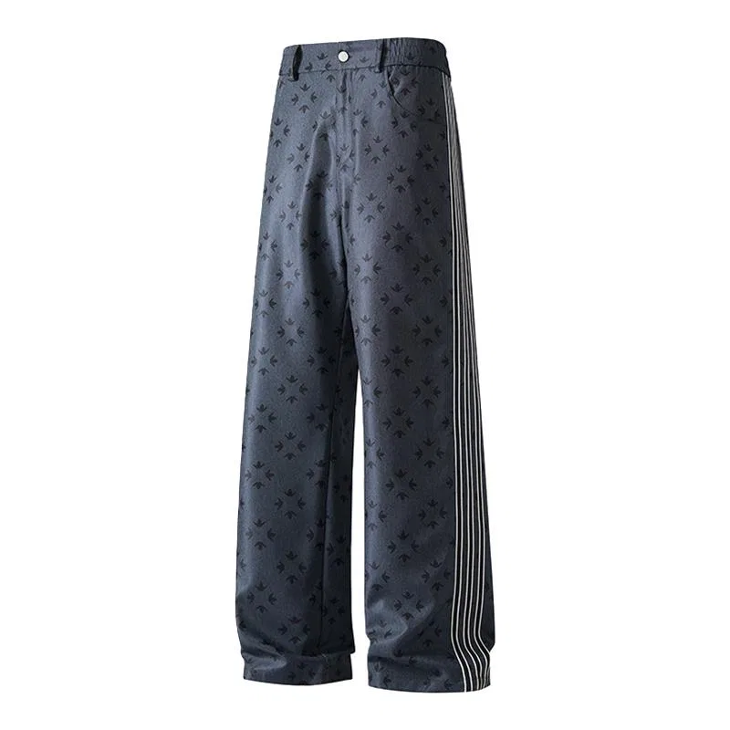 Детские брюки унисекс прямого кроя с джинсовым принтом Sugarfunk, Upgraded Denim Blue