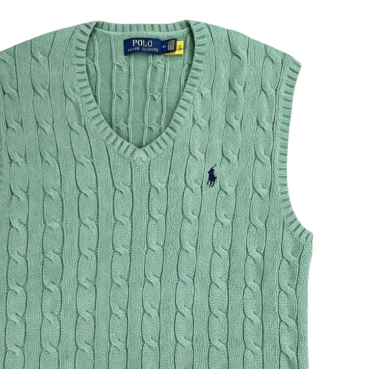 Майка мужская с V-образным вырезом, Polo Ralph Lauren, Forest Green — фото 4
