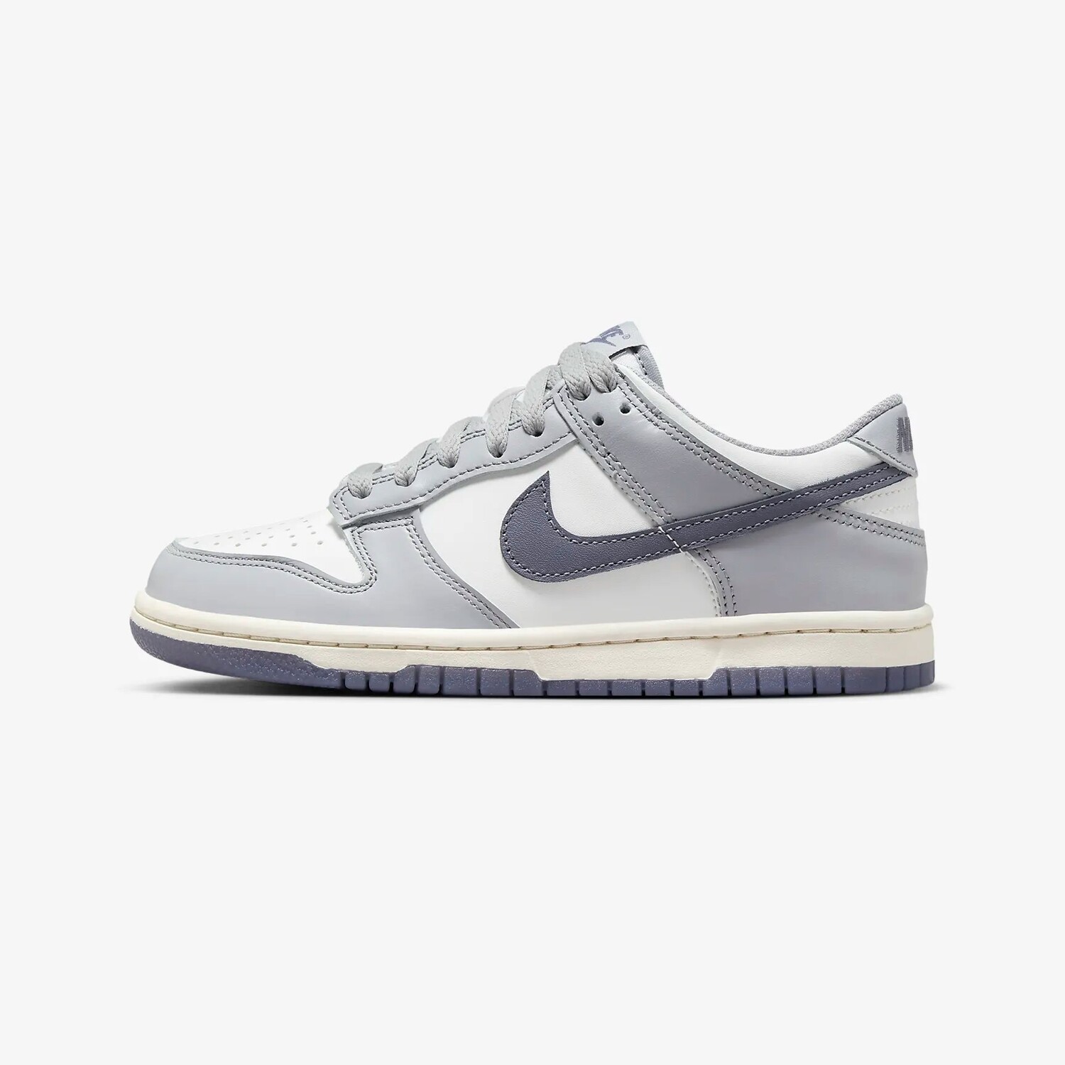 

Кроссовки Nike Dunk Low для подростков, белый/серый