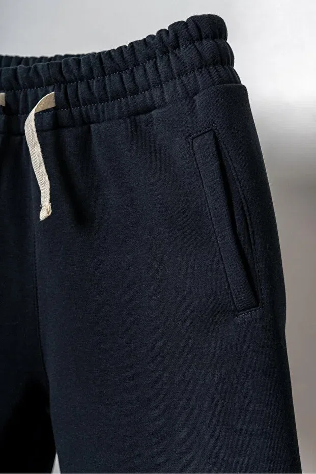 Детские спортивные штаны для девочек с принтом Mışıl Kids, Navy Blue — фото 3