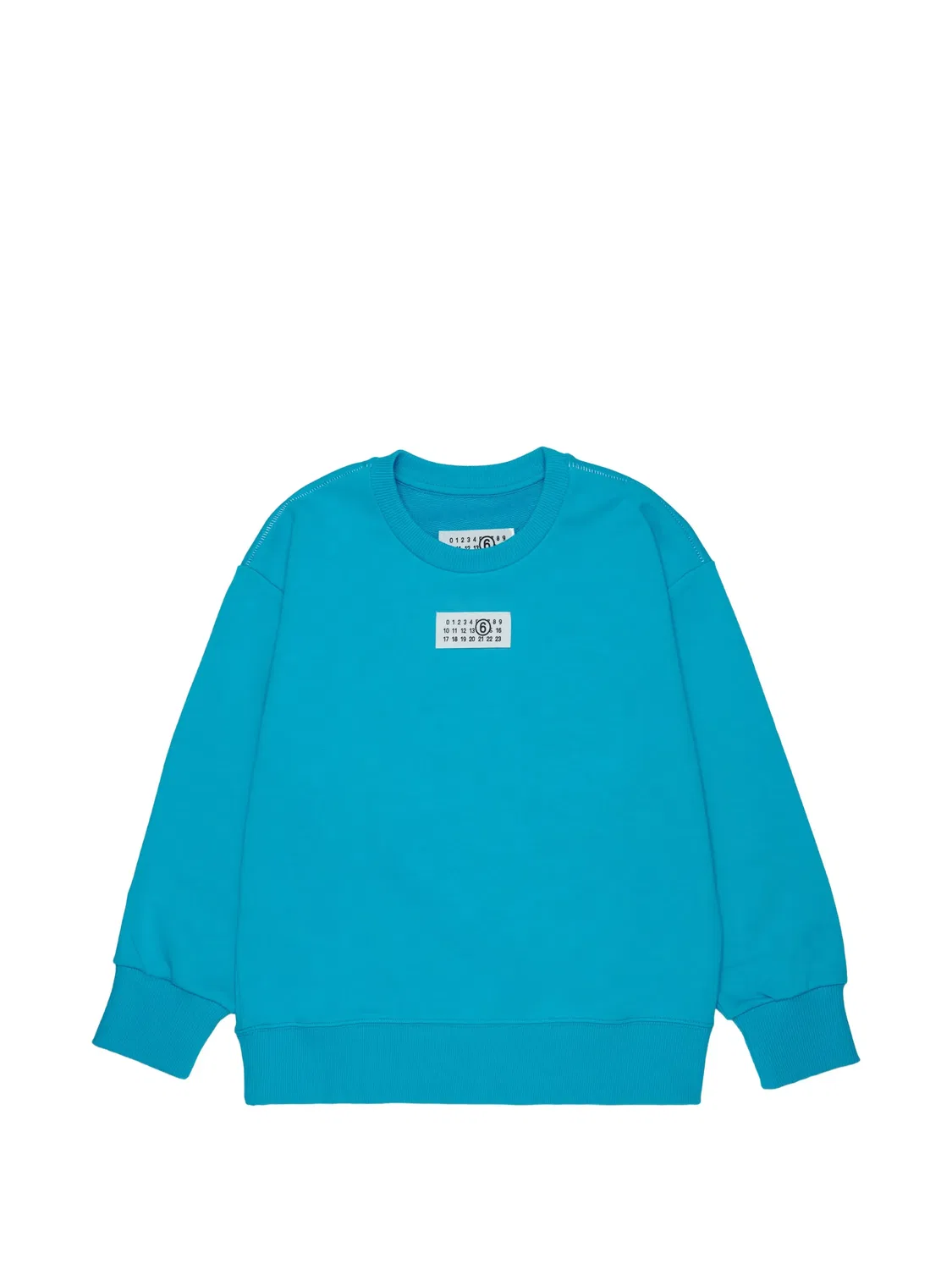 MM6 Maison Margiela Свитшот хлопковый с логотипом, синий