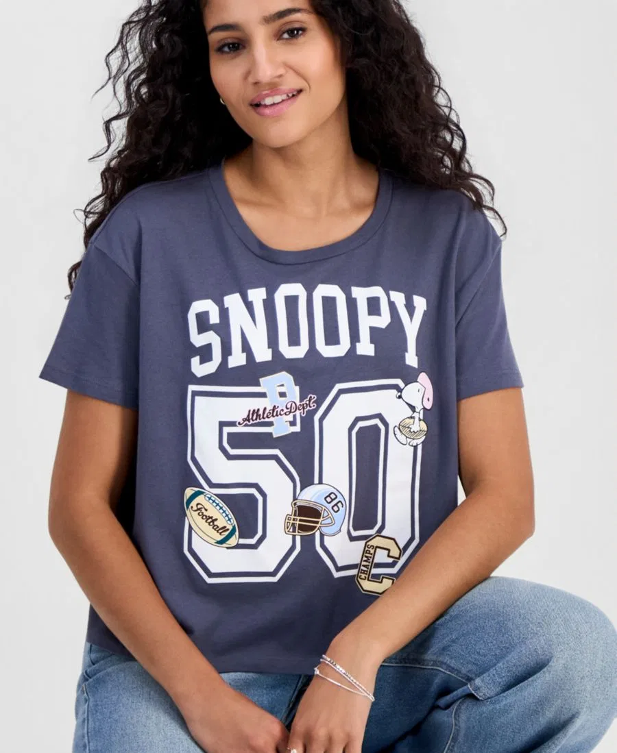Футболка с принтом Snoopy Grayson Threads, The Label, Turbulence — фото 3