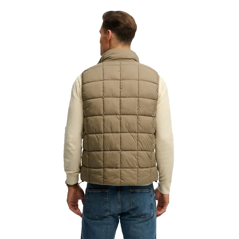Жилет стеганый Superdry Box Quilt Fuji Lite, бежевый — фото 2