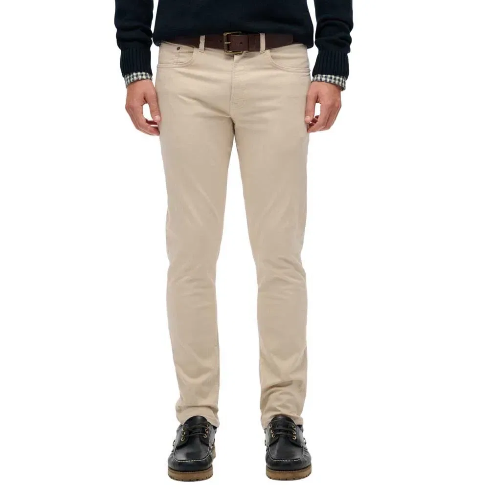 Брюки Merchant Sateen 5 Pocket Superdry, бежевый