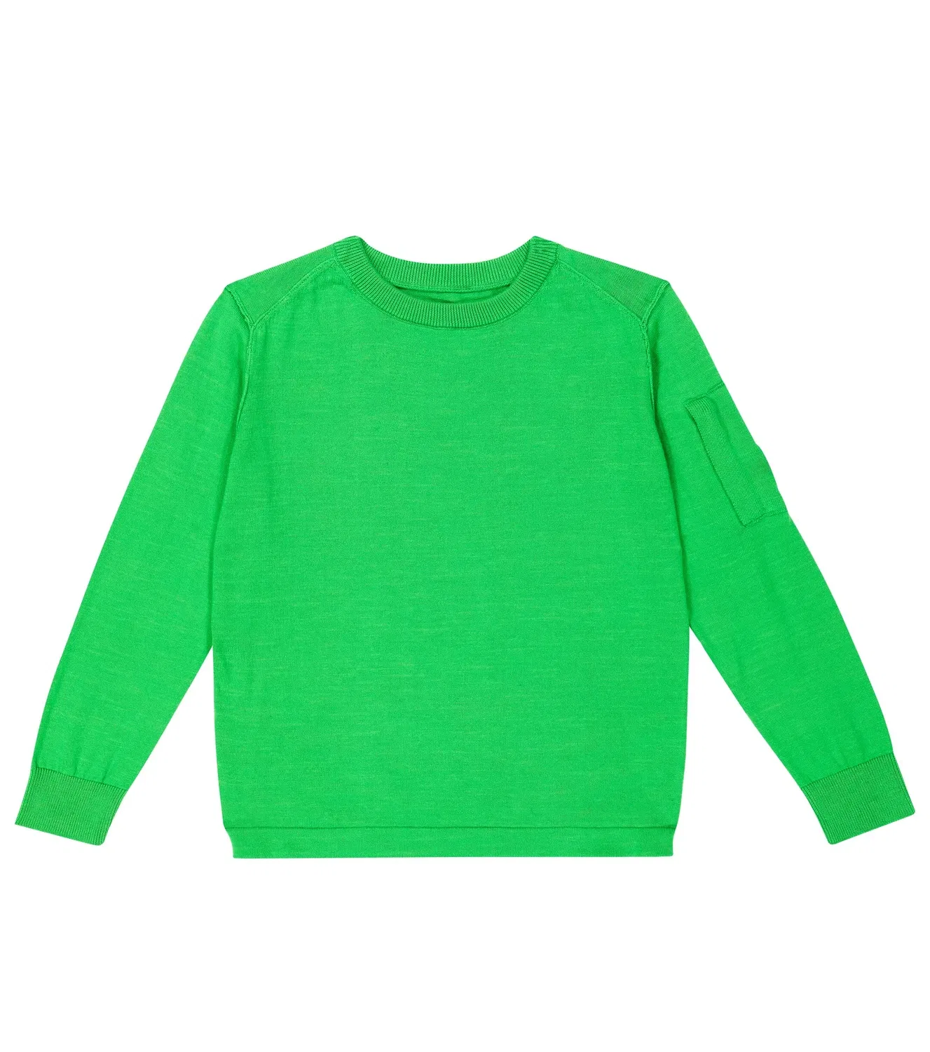 Свитер хлопковый C.P. Company Kids, зеленый
