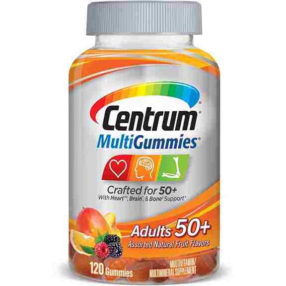 

Мультивитамины Centrum MultiGummies Adults 50+, 120 жевательных конфет