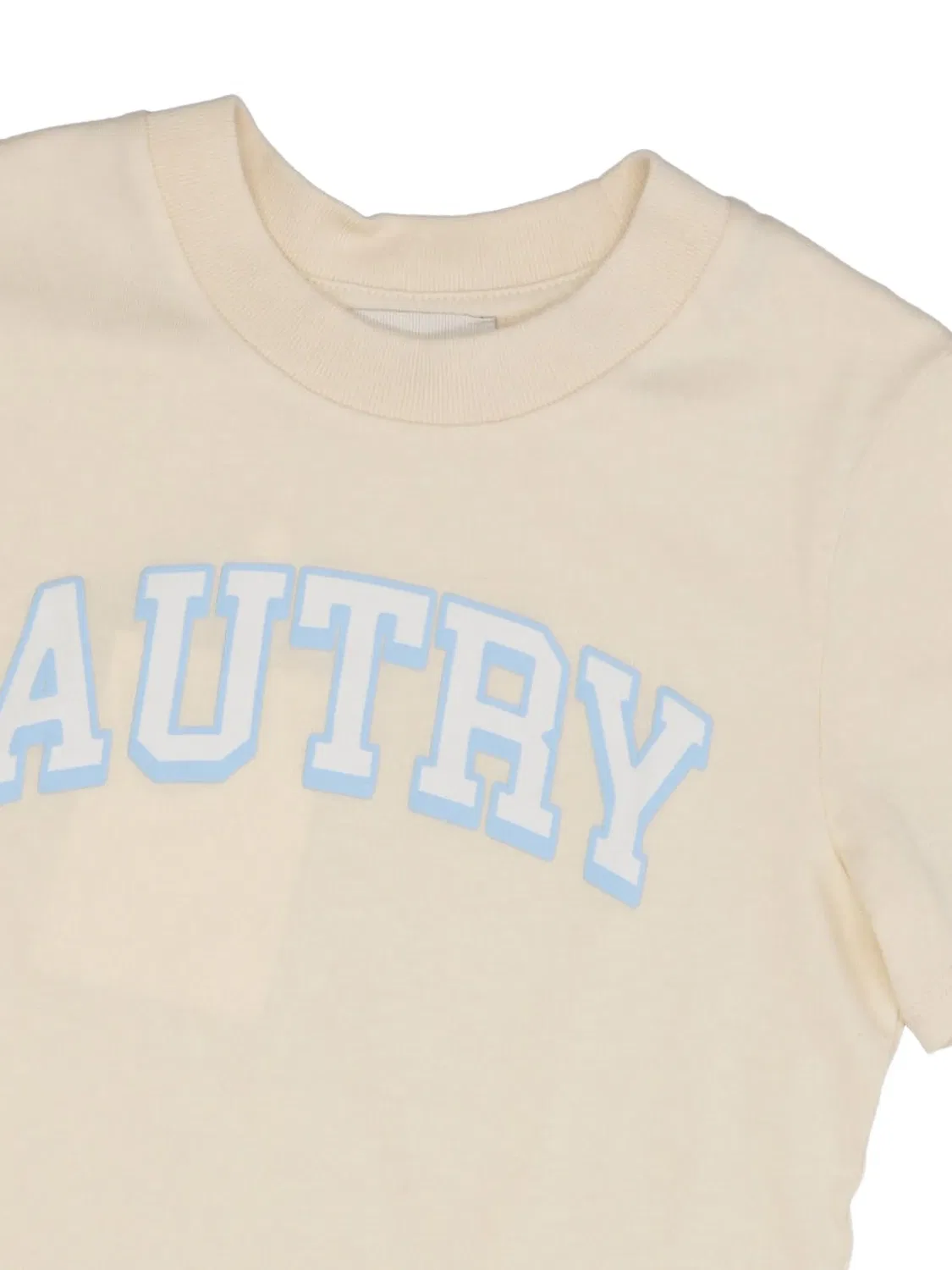 Футболка с логотипом Autry Kids, нейтральные цвета — фото 3