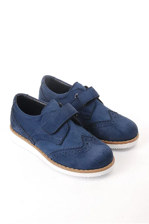 Детские кеды для мальчиков на липучке Macit, Navy Blue