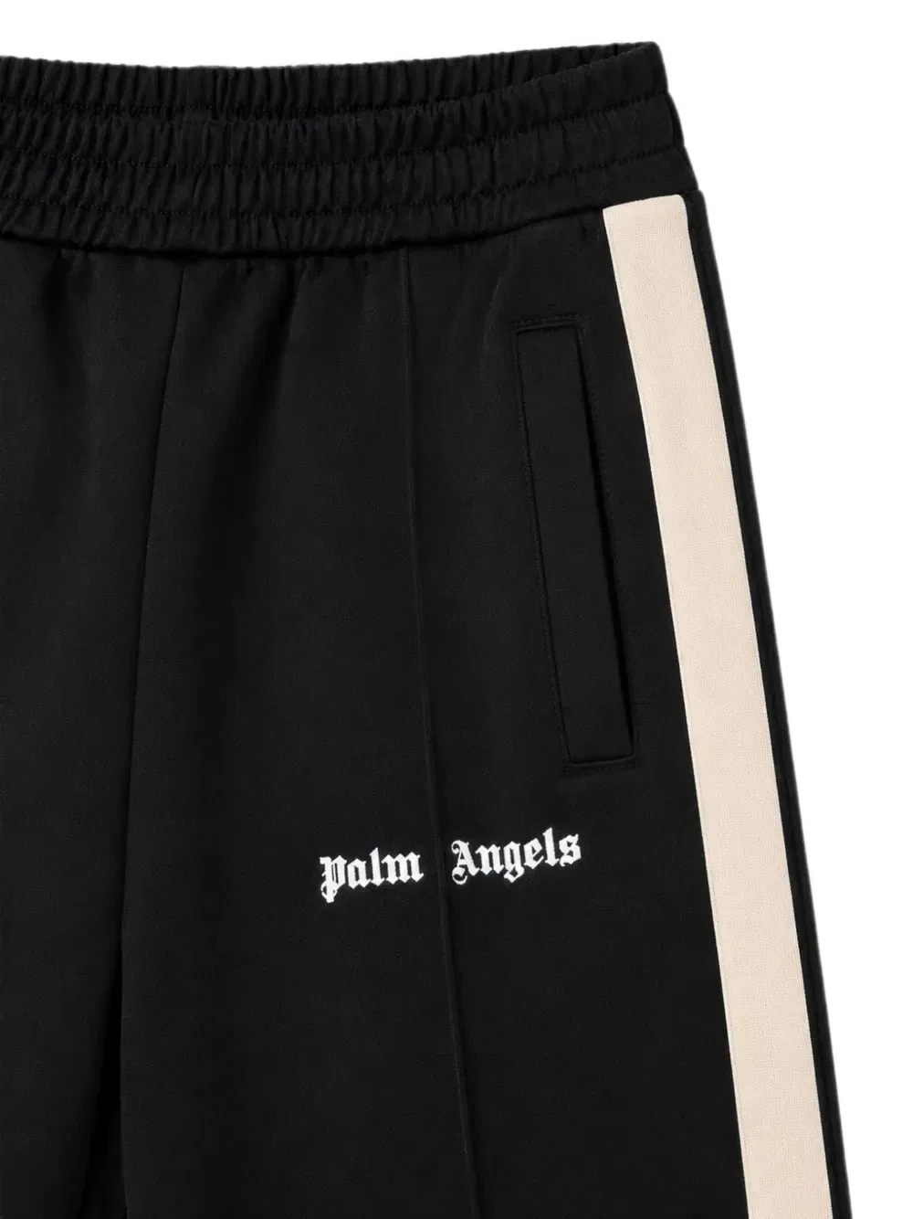 Брюки спортивные с лампасами и логотипом Palm Angels Kids, черный — фото 3