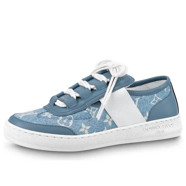 Кроссовки lous sneakers 'denim monogram' Louis Vuitton, синий