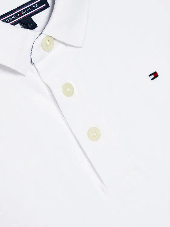 Поло regular fit Boys Tommy Tommy Hilfiger, белый — фото 3