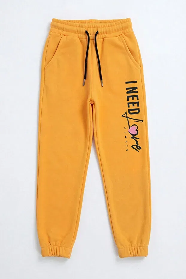 Детский комплект спортивных штанов для девочек с принтом Ya Ko Kids, Yellow-Navy Blue-Red-Black-Gray — фото 2