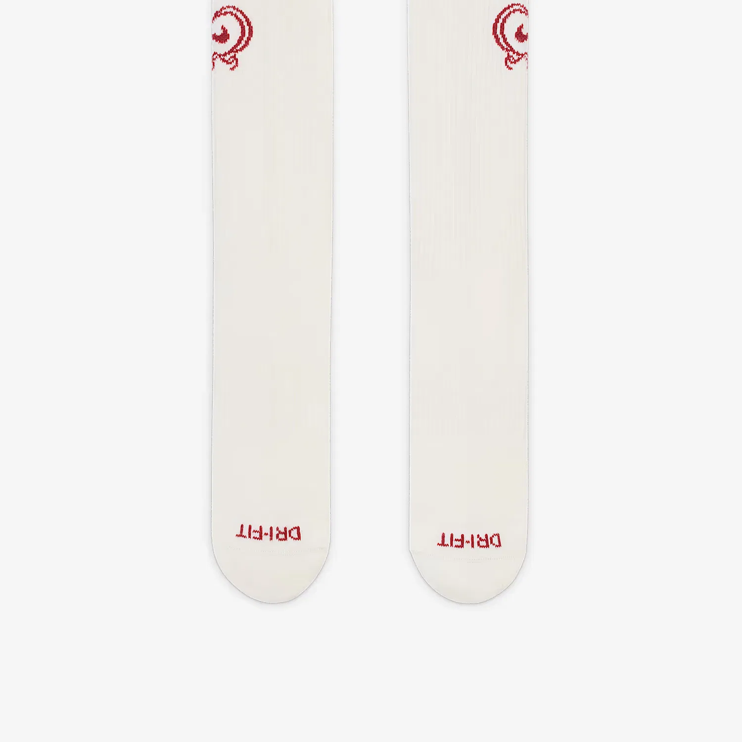 Носки спортивные с высоким берцем Everyday Plus Cushioned Crew, Nike, Sail White/Dark Team Red — фото 4