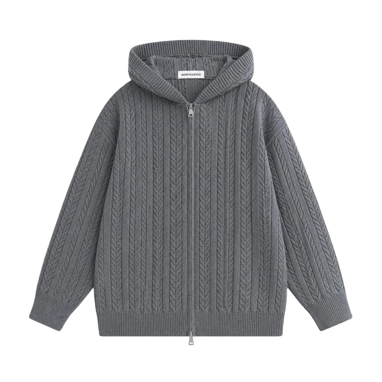 Свитер детский унисекс с капюшоном модель Moderate, MostwantedLab, Dark Gray