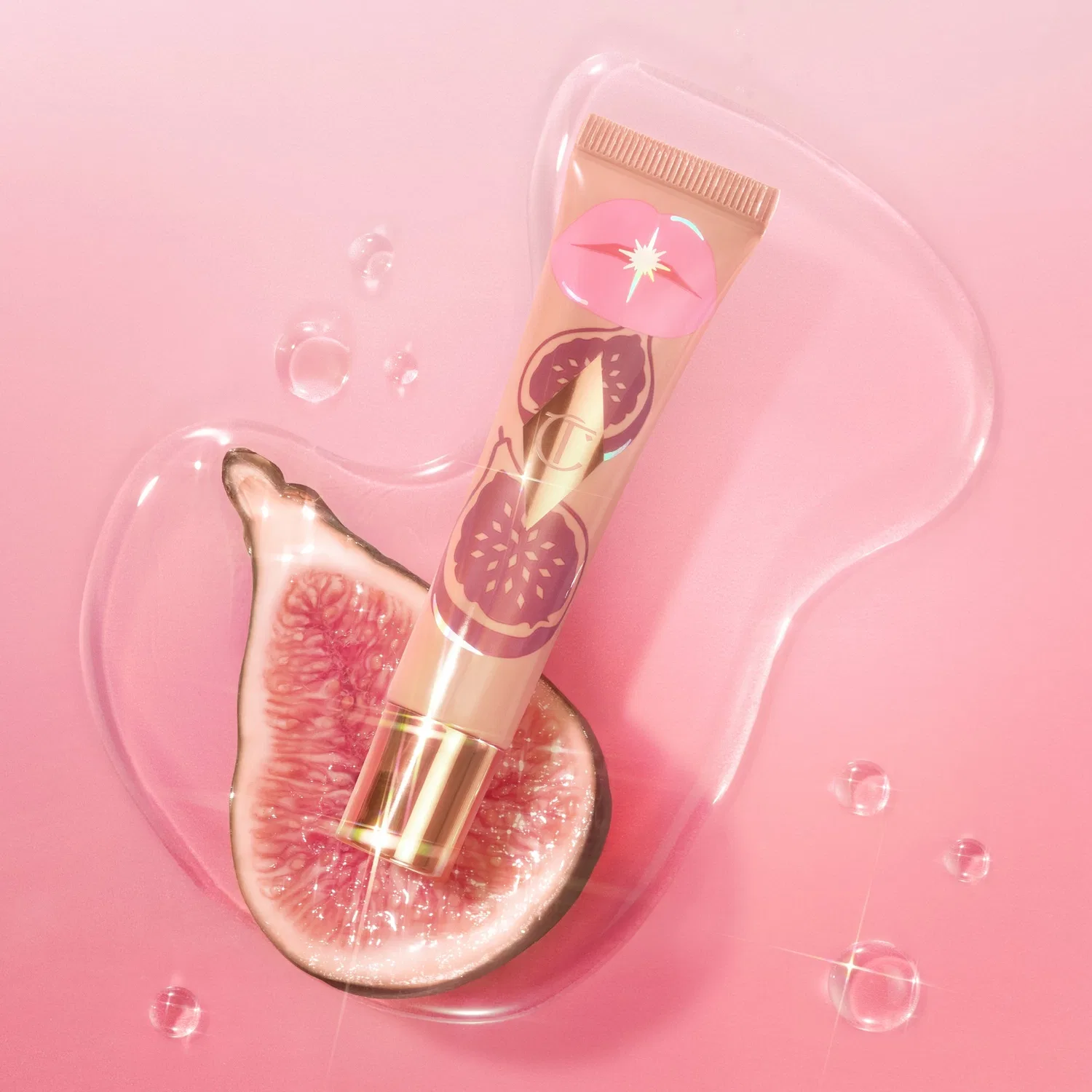 Масло для губ с глянцевым финишем Unreal Lips Healthy Glow Nectar Oil, 10 мл, Charlotte Tilbury, Candy Fig — фото 4