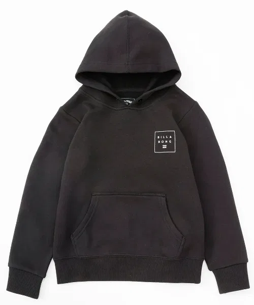 Детский худи с принтом BILLABONG LOGO SET UP, Черный — фото 2