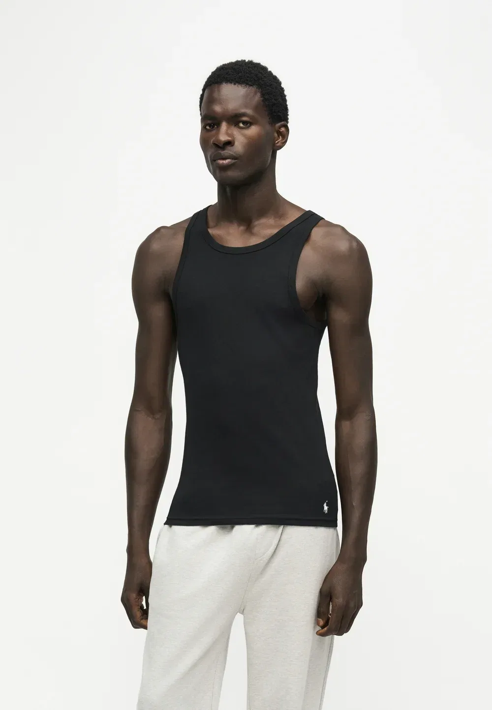 Классический комплект из 2 маек - нижняя рубашка Polo Ralph Lauren, Black/White — фото 4
