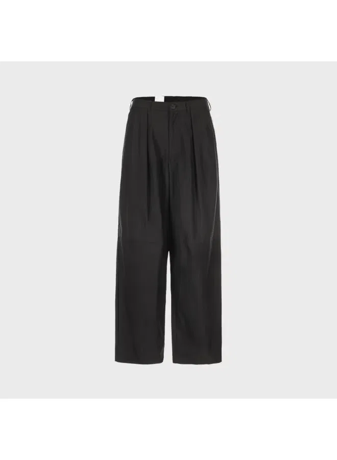 Брюки свободные зауженные Zara, черный — фото 2