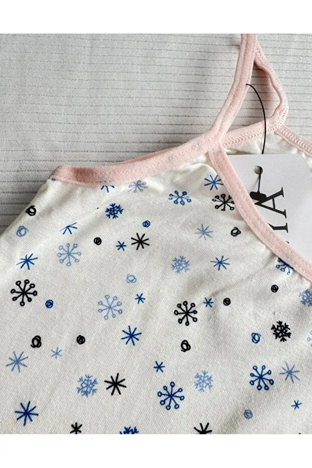 Детский комплект для девочек с принтом Alya Underwear, Snowflake Printed — фото 4