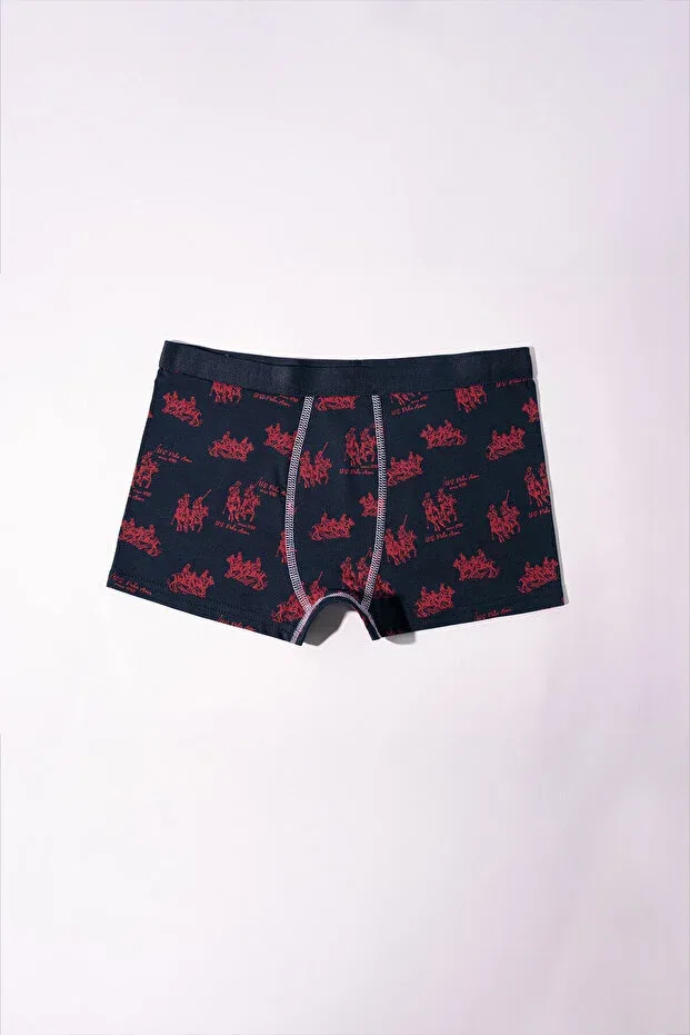 Детские боксеры для мальчиков с принтом U.S. Polo Assn., Navy Blue — фото 4