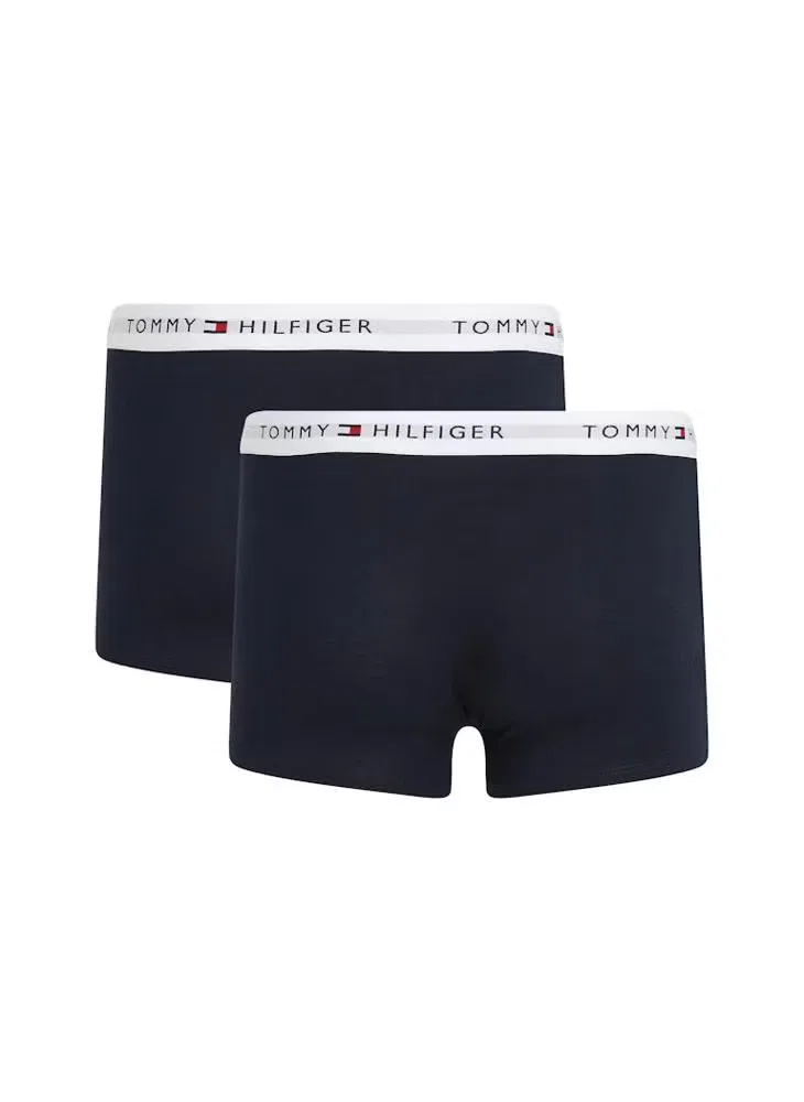 Трусы-боксеры хлопковые комплект 2 шт. Tommy Hilfiger, синий — фото 4