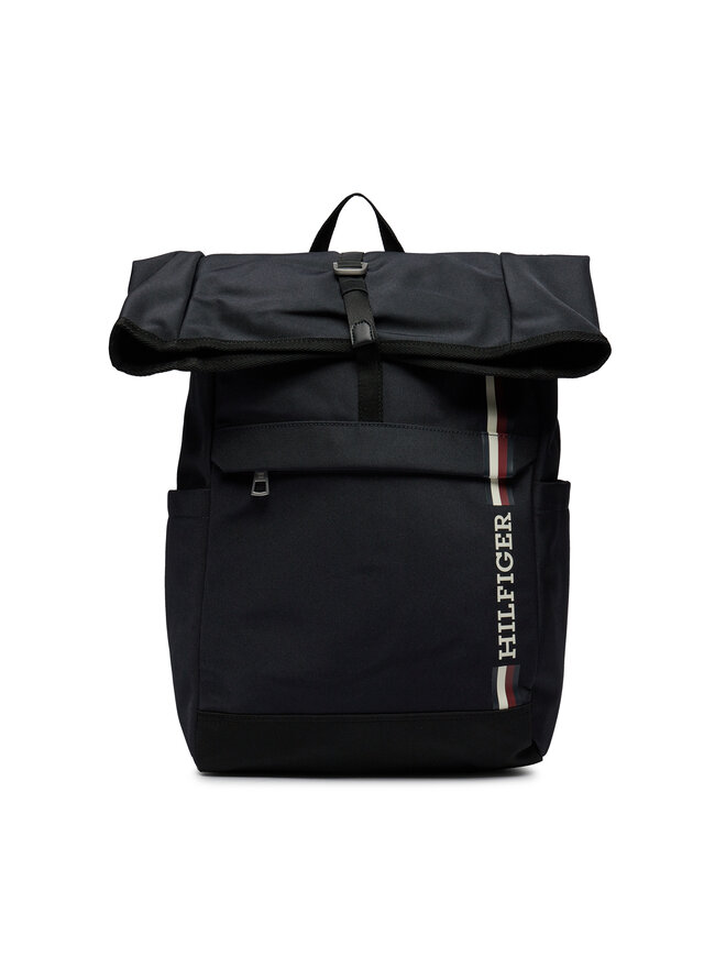 

Рюкзак Tommy Hilfiger Th Monotype Rolltop Backpack AM0AM11792, темно-синий