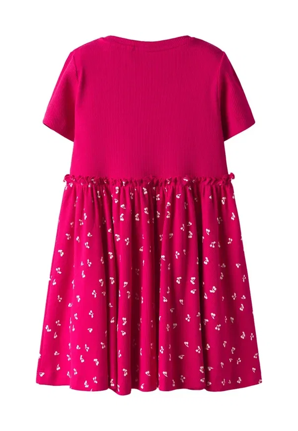 Платье-свитер хлопковое Nmfhaisy ss dress pb - jumper dress Name It, rot, цвет rot — фото 2