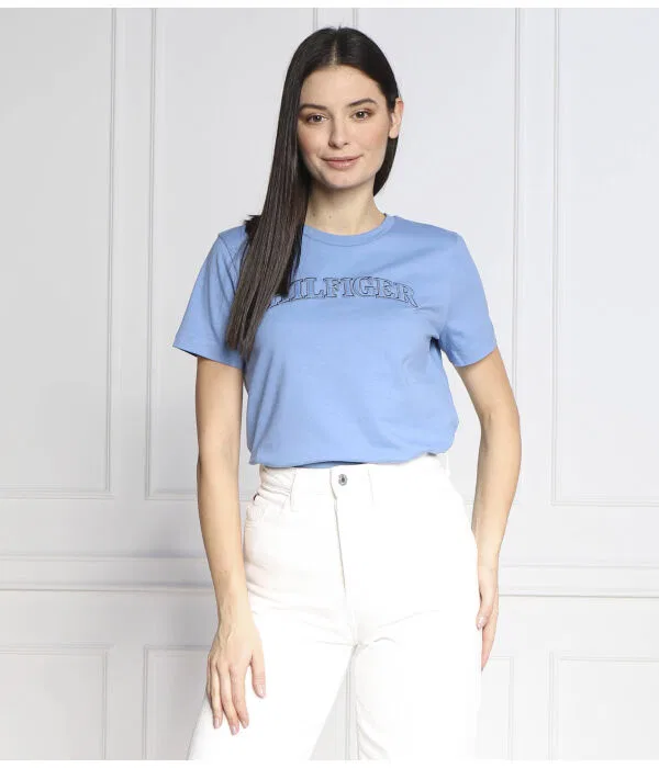 Женская футболка Regular Fit Tommy Hilfiger, синий — фото 3