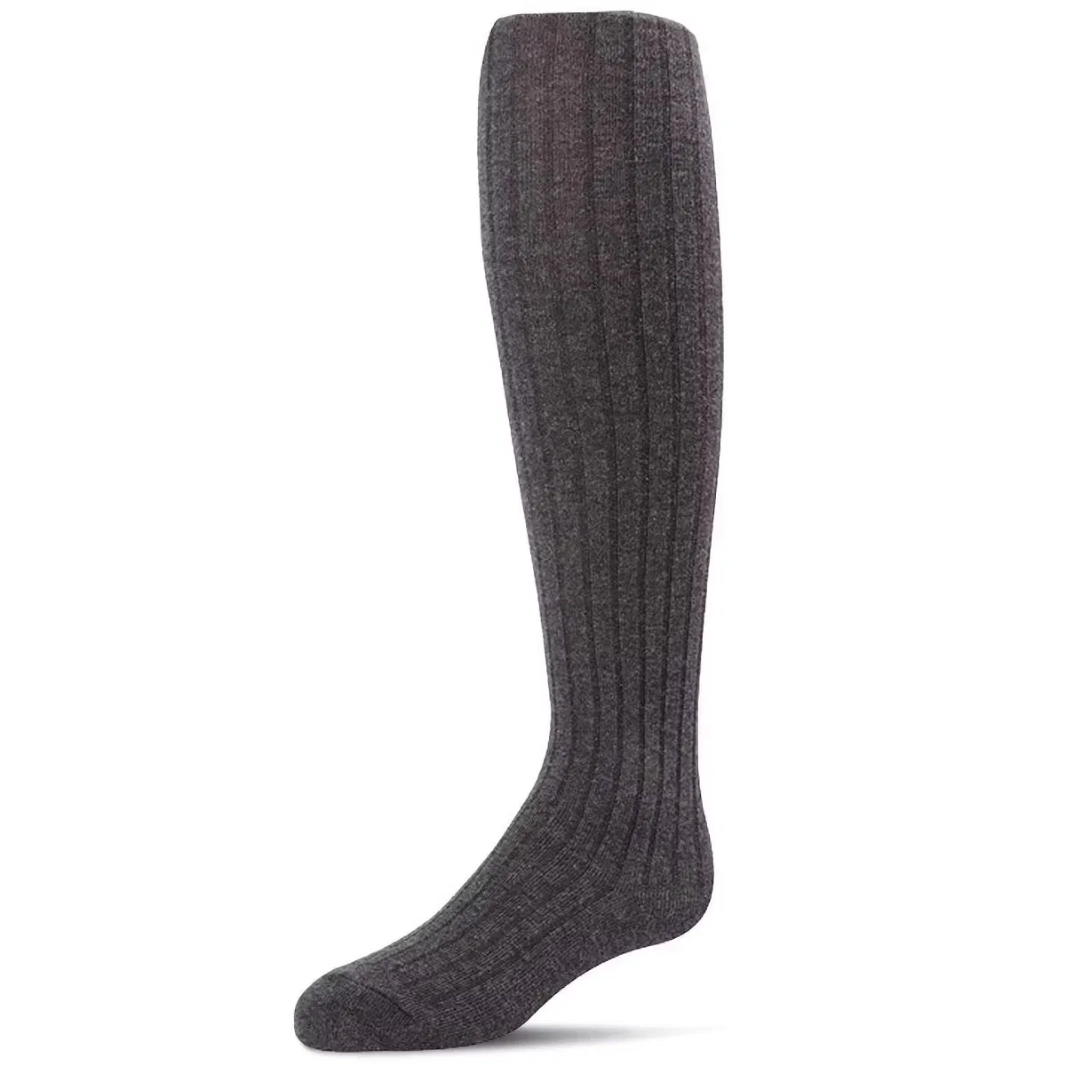 Колготки детские хлопковые с рубчиком MeMoi, Dark Gray Heather