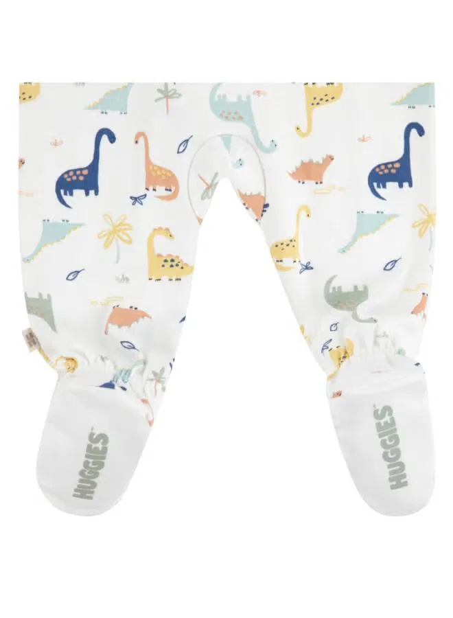 Комбинезон с закрытыми стопами Huggies, белоснежный — фото 4