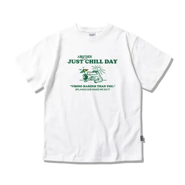 Футболка с коротким рукавом Just Chill Day, Splashcode Kids, белый