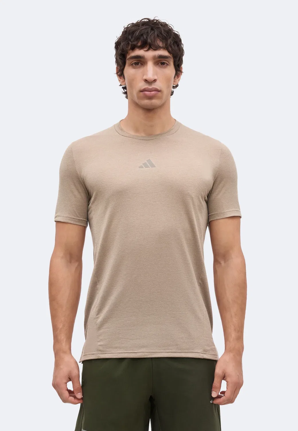 Спортивная футболка D4T для тренировок Adidas Performance, Khaki Six Melange