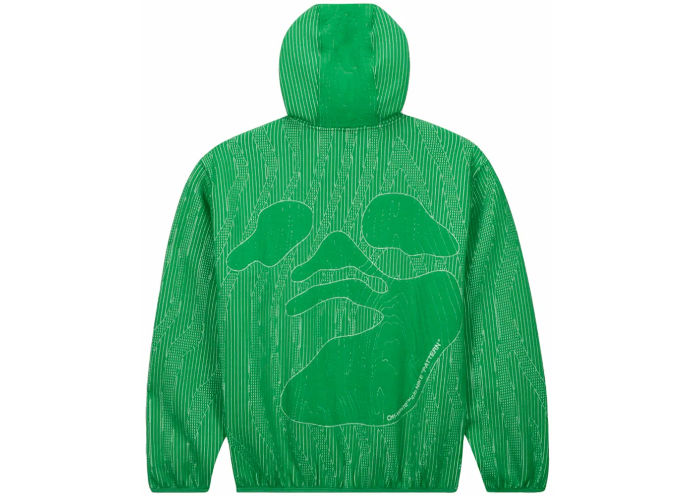 Мужская худи с принтом Nike x Off-White Engineered Hoodie, Green — фото 2