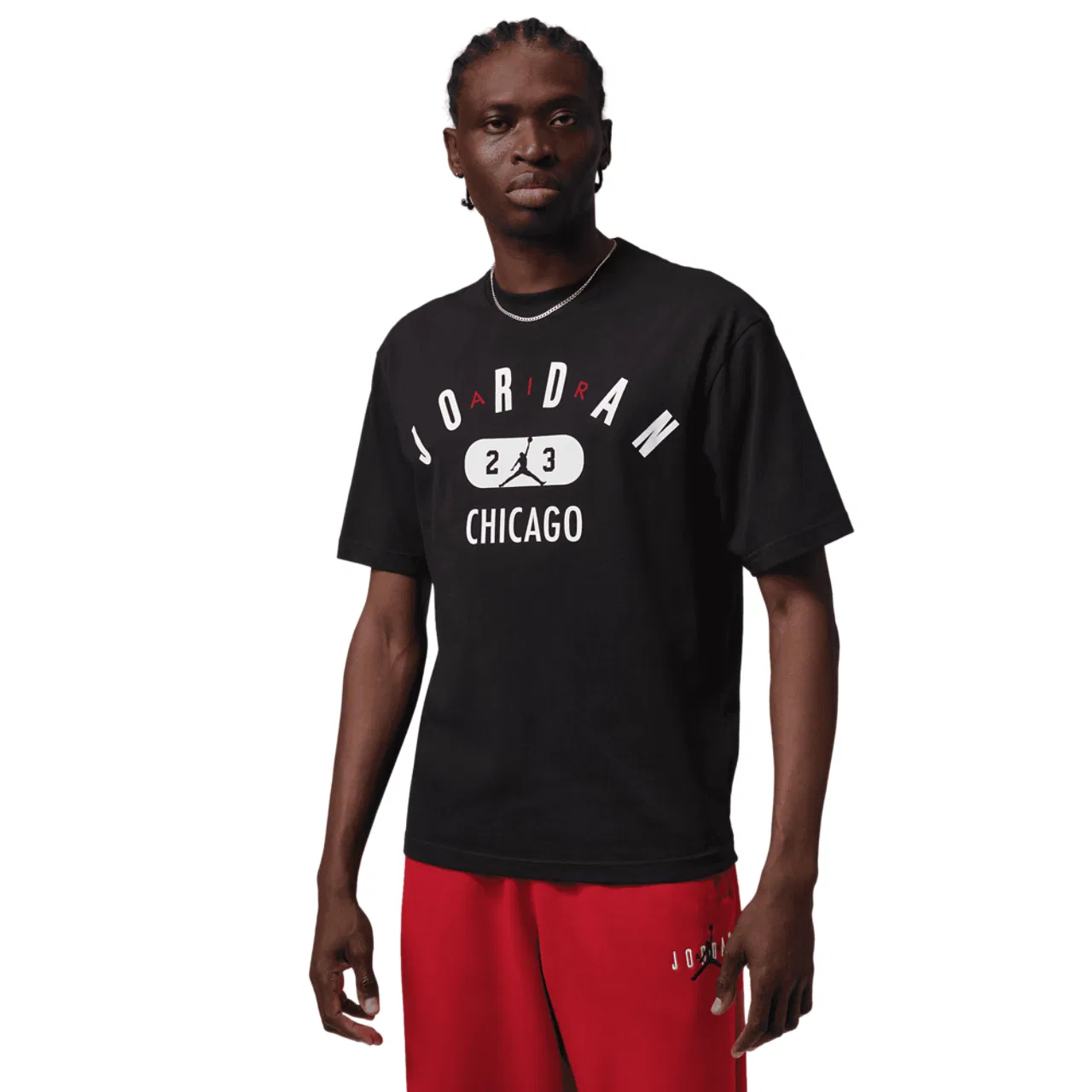 Мужская футболка Chicago City Jordan, черный/белый