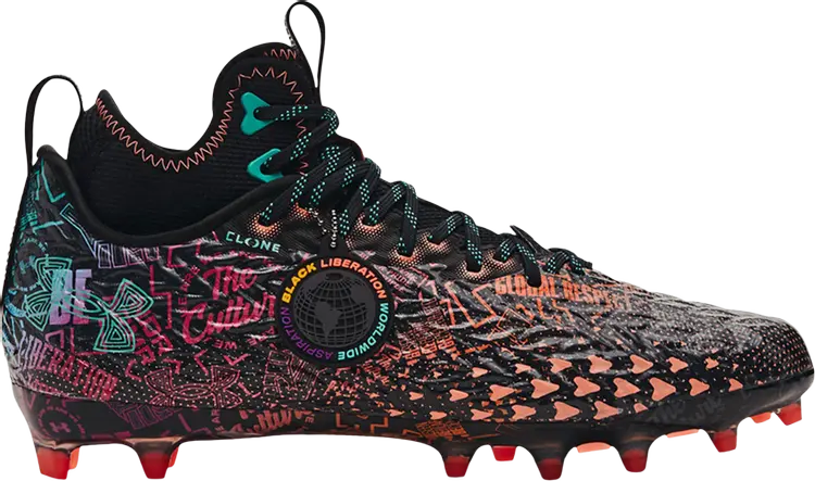 

Бутсы Under Armour Spotlight Clone MC LE Black History Month, черный