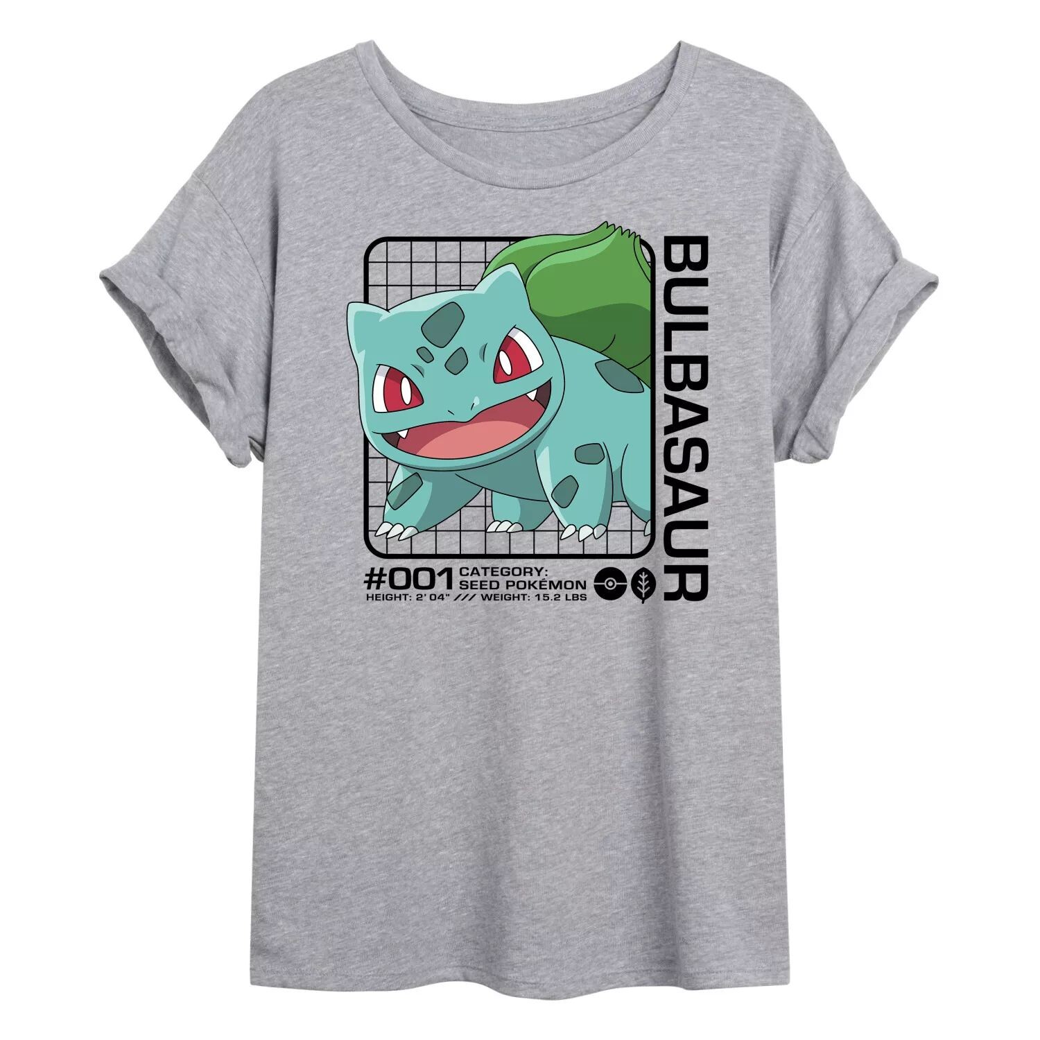 

Детская струящаяся футболка Pokemon Bulbasaur Licensed Character