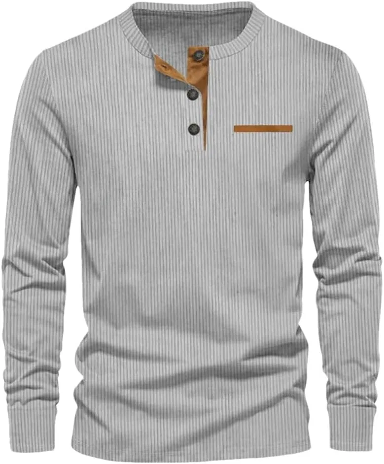 Мужская классическая футболка с контрастной строчкой Generic, Light Gray