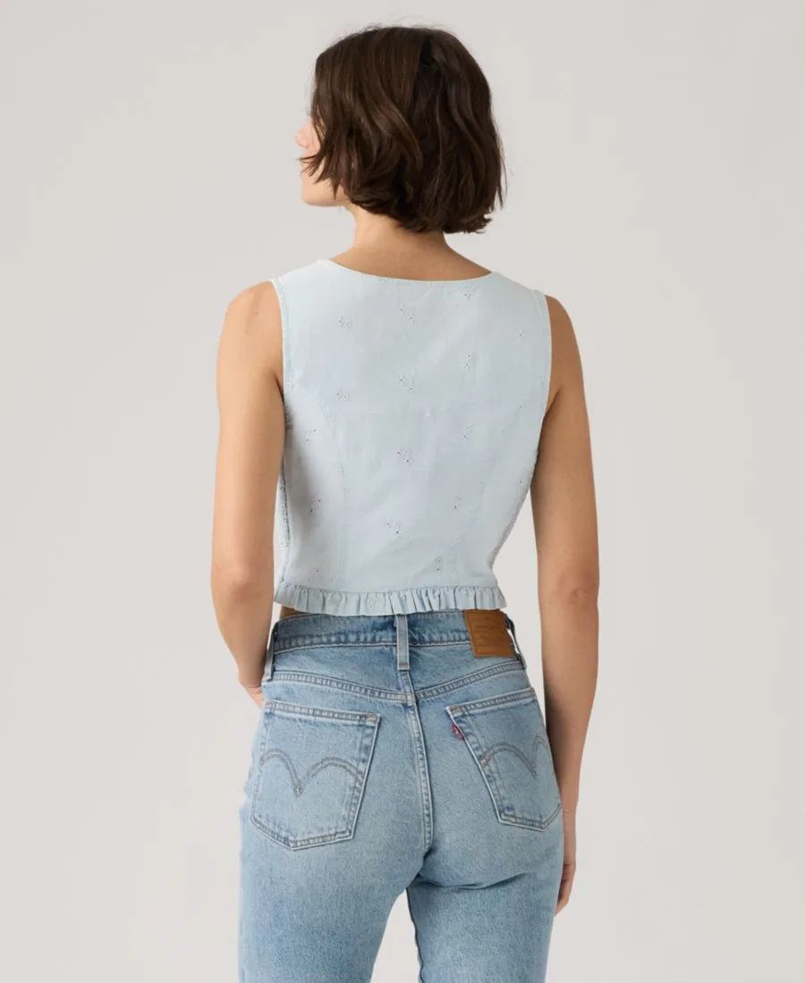 Блуза без рукавов с V-образным вырезом Teagan Mini Eyelet Levi's, Watch Me — фото 4