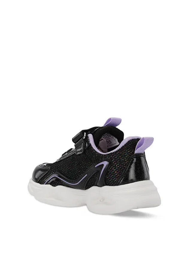 Детские туфли для девочек с коротким каблуком Slazenger, Black / Purple — фото 3