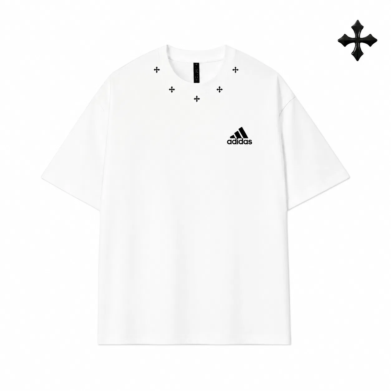 Футболка Unisex Ecru Crew Neck Adidas, Ecru — фото 4