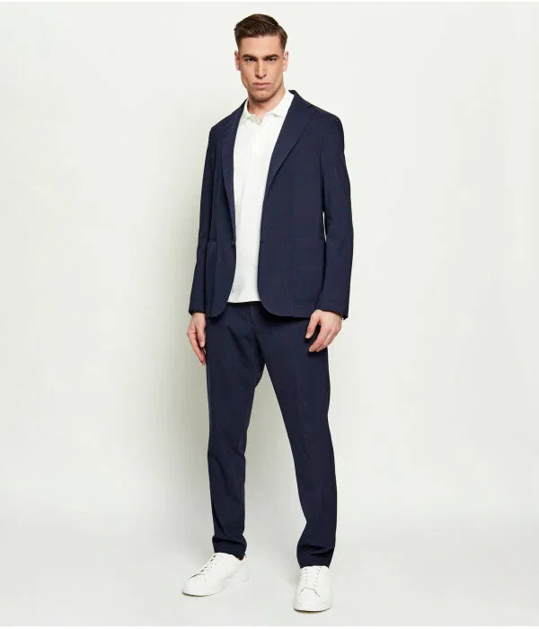 Мужской пиджак из шерсти Slim Fit P-Harry-WG-PK-262F BOSS, Blu Marino — фото 2