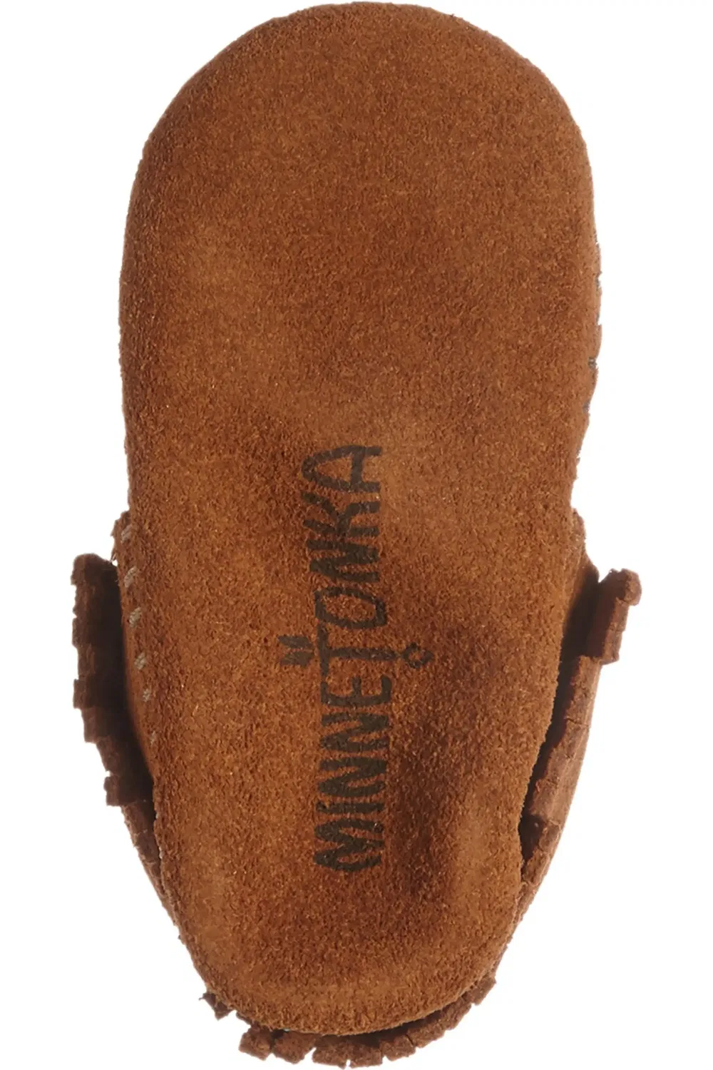 Ботиночки детские с бахромой Riley Minnetonka, Brown Suede — фото 4