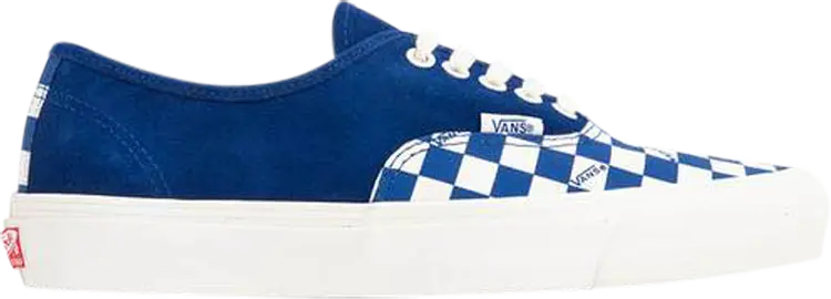 

Кеды Vans OG Authentic LX True Blue Checkerboard Toe, синий