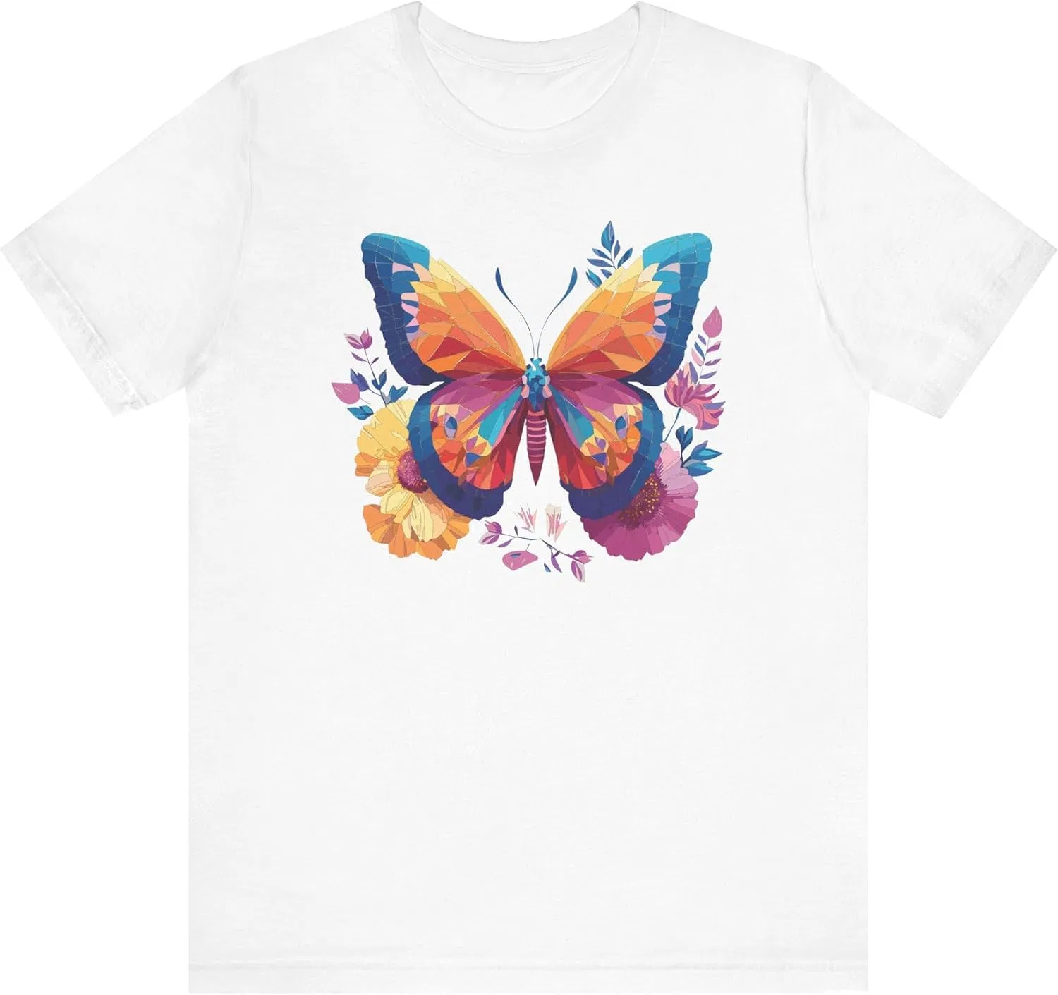 Unisex футболка с бабочкой Bella Canvas 3001, White — фото 2