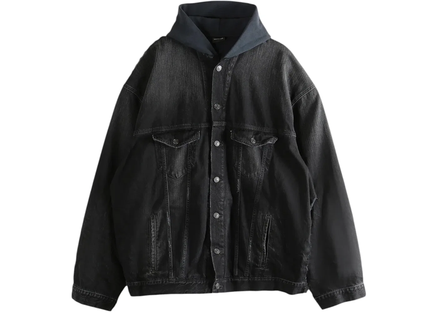 Мужская куртка с капюшоном Hybrid Hooded Jacket Balenciaga, Black Fade Out